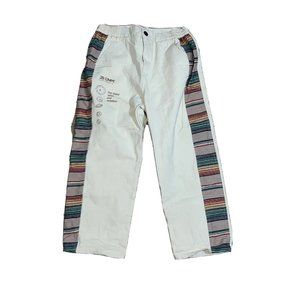 Aelfric Eden Cream Canvas Pants Stripes on Sides Size Large (31x23) Mens
